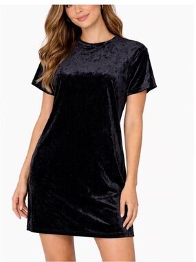 Arizona Jean Company Black Velvet Mini Dress